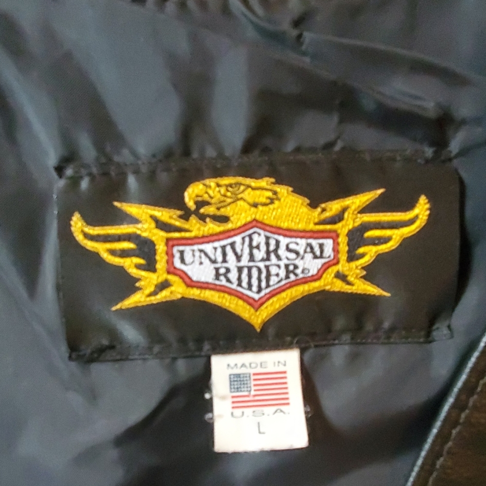 Motorcycle Leather Riding Vest - Picture 3 of 6